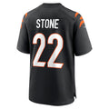 C.Bengals #22 Geno Stone Black Game Stitched Football American Jersey