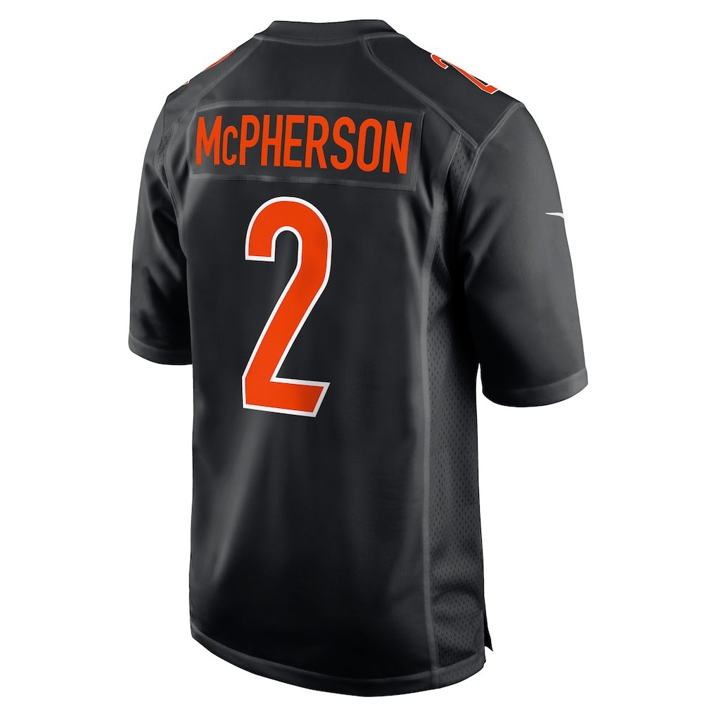 C.Bengals #2 Evan McPherson Black Game Fashion Stitched Football American Jersey