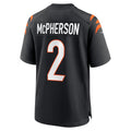C.Bengals #2 Evan McPherson Black Game Stitched Football American Jersey