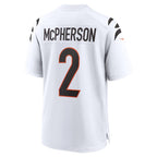 C.Bengals #2 Evan McPherson White Game Player Stitched Football American Jersey