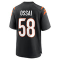 C.Bengals #58 Joseph Ossai Black Game Stitched Football American Jersey