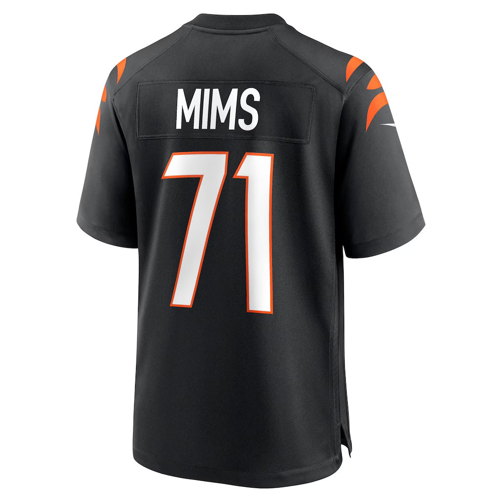 C.Bengals #71 Amarius Mims Black Player Game Stitched Football American Jersey