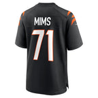 C.Bengals #71 Amarius Mims Black Player Game Stitched Football American Jersey
