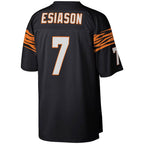 C.Bengals #7 Boomer Esiason Mitchell & Ness Black Legacy Replica Stitched Football American Jersey