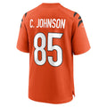 C.Bengals #85 Chad Johnson Orange Retired Player Alternate Game Stitched Football American Jersey