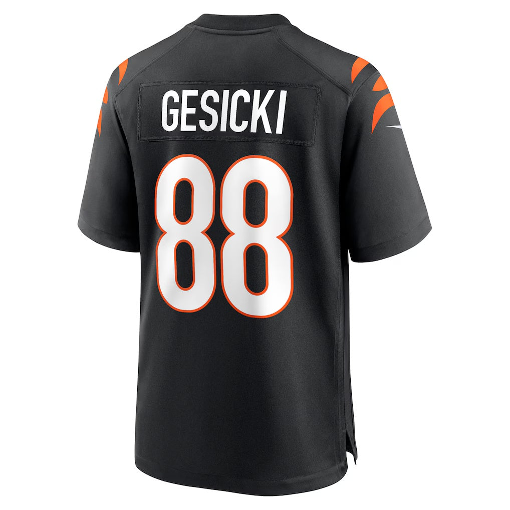 C.Bengals #88 Mike Gesicki Black Game Stitched Football American Jersey