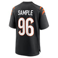 C.Bengals #96 Cam Sample Black Game Stitched Football American Jersey