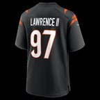 C.Bengals #97 Dexter Lawrence II Black Game Jersey