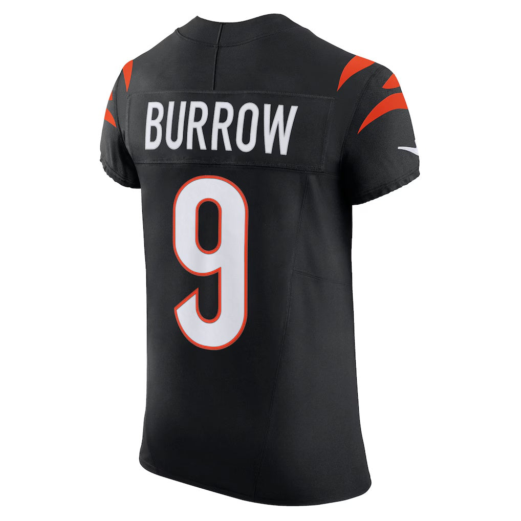 C.Bengals #9 Joe Burrow Black Vapor F.U.S.E. Elite Stitched Football American Jersey