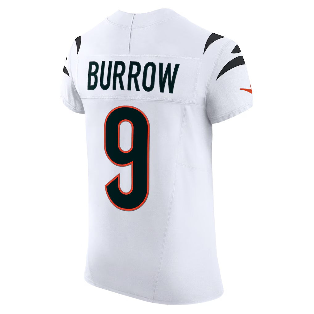 C.Bengals #9 Joe Burrow White Vapor F.U.S.E. Elite Stitched Football American Jersey