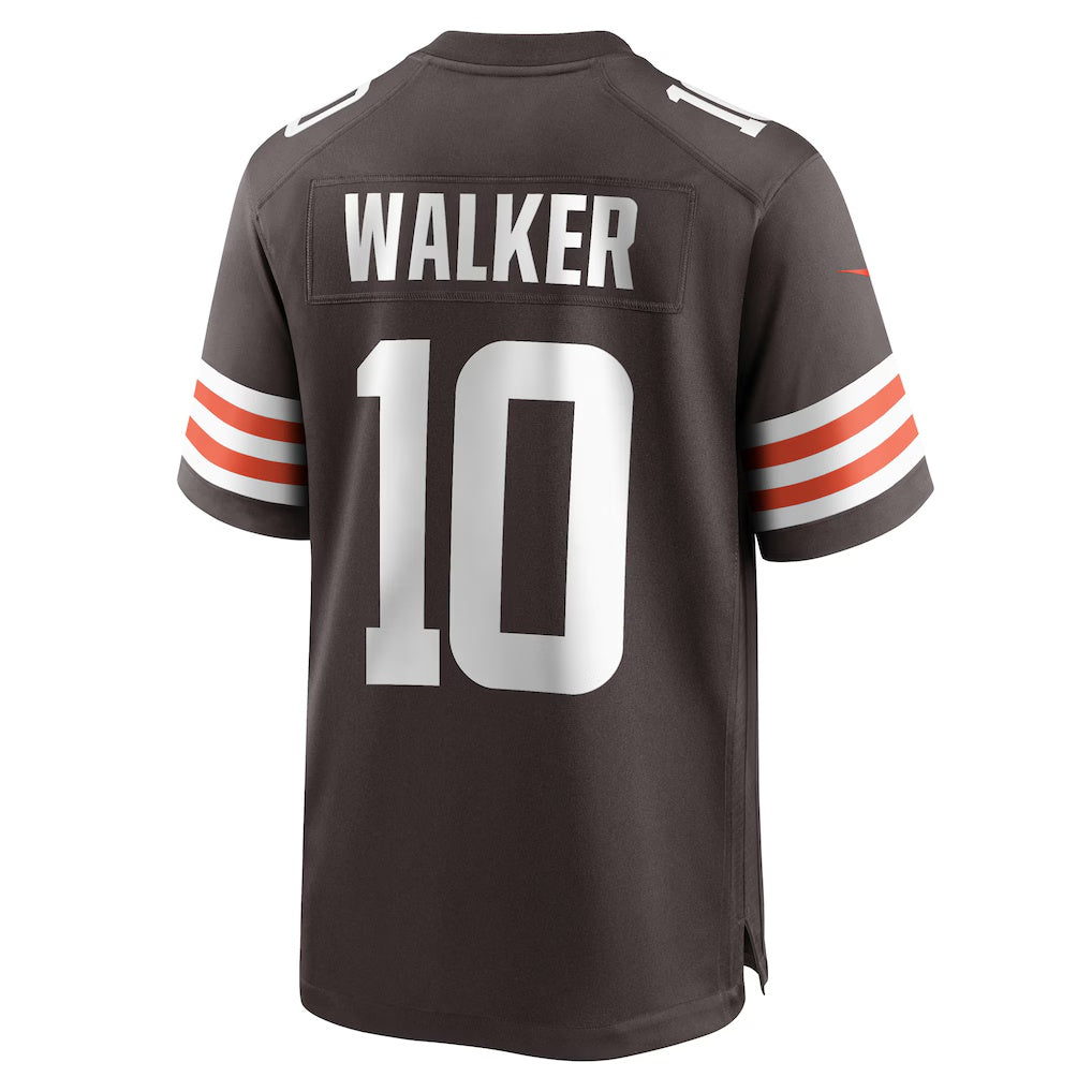 C.Browns #10 Phillip Walker Brown Team Game Stitched Football American Jersey