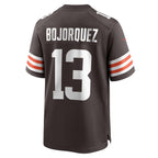 C.Browns #13 Corey Bojorquez Brown Game Stitched Football American Jersey