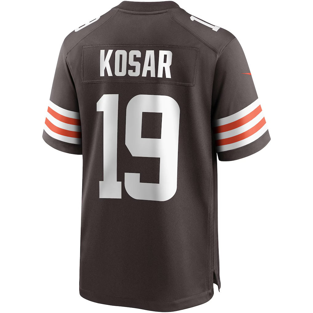 C.Browns #19 Bernie Kosar Brown Game Retired Player Stitched Football American Jersey