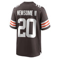 C.Browns #20 Greg Newsome II Brown Game Stitched Football American Jersey