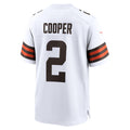 C.Browns #2 Amari Cooper Game Jersey - White Stitched Football American Jersey