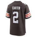 C.Browns #2 DeAndre Carter Brown Team Game Stitched Football American Jersey