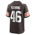C.Browns #46 Don Fleming Brown Retired Player Stitched Football American Jersey