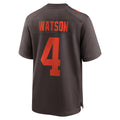C.Browns #4 Deshaun Watson Brown Alternate Game Stitched Football American Jersey