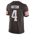C.Browns #4 Deshaun Watson Brown Vapor Limited Stitched Football American Jersey