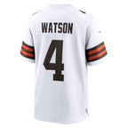 C.Browns #4 Deshaun Watson White Game Stitched Football American Jersey