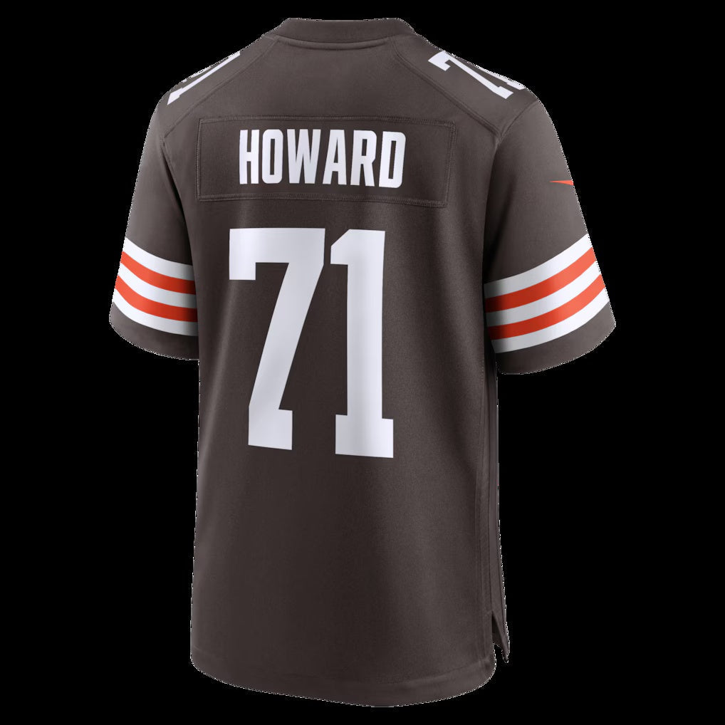 C.Browns #71 Tytus Howard Brown Team Game Stitched Football American Jersey