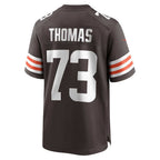 C.Browns #73 Joe Thomas Brown Retired Player Game Stitched Football American Jersey
