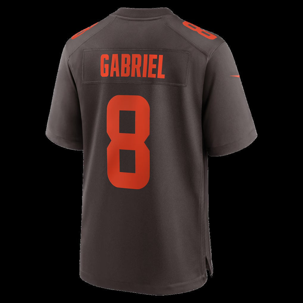 C.Browns #8 Dillon Gabriel Brown Alpha Dawg Game Stitched Football American Jersey