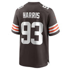 C.Browns #93 Shelby Harris Brown Team Game Stitched Football American Jersey