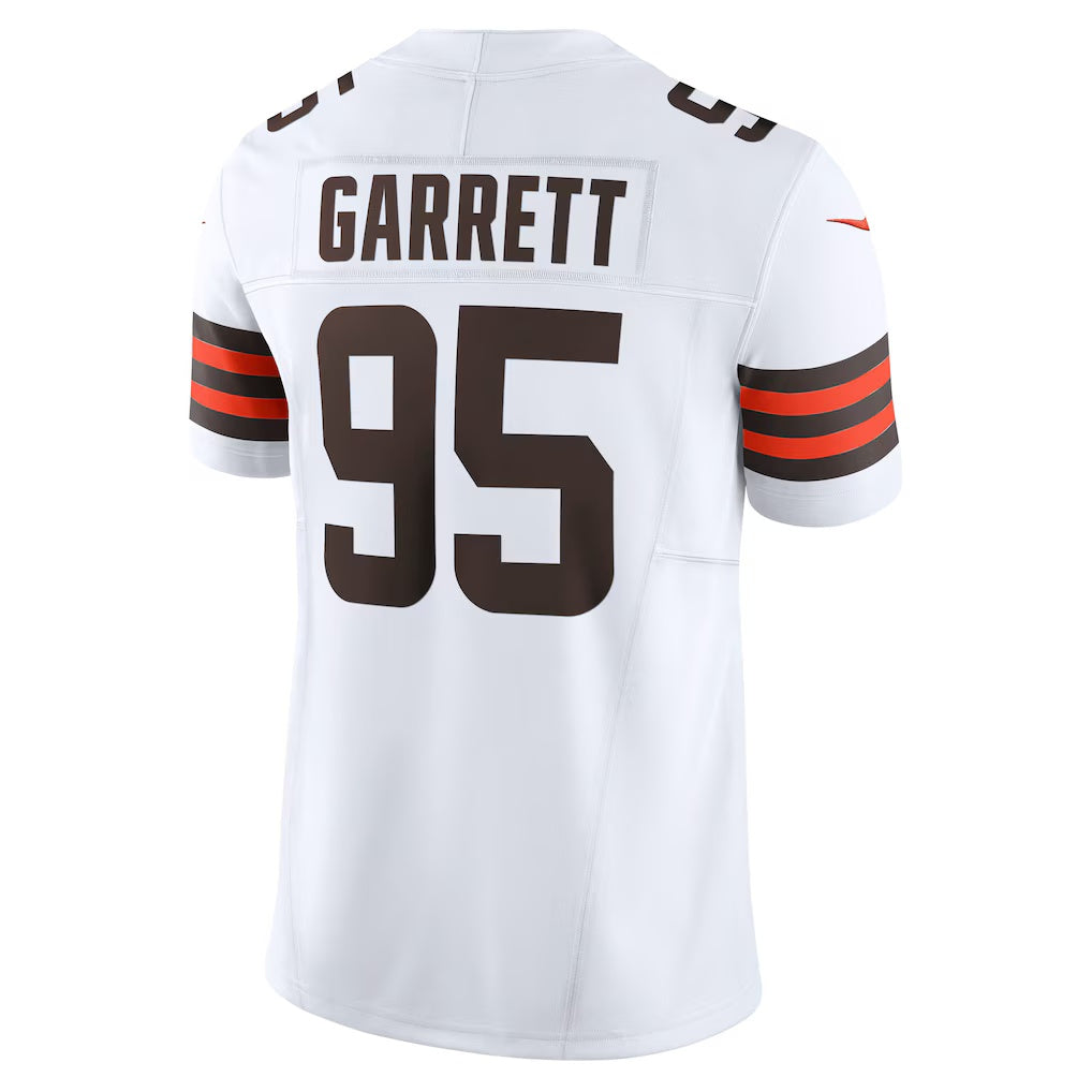 C.Browns #95 Myles Garrett White Vapor F.U.S.E. Limited Stitched Football American Jersey