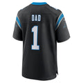 C.Panthers Number #1 Dad Black Game Stitched Football American Jersey