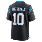 C.Panthers #10 Ryan Fitzgerald Black Team Game Stitched Football American Jersey