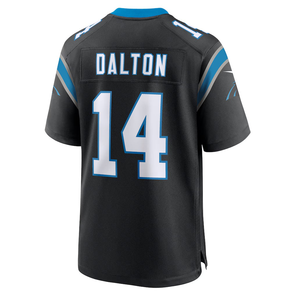 C.Panthers #14 Andy Dalton Black Team Game Stitched Football American Jersey