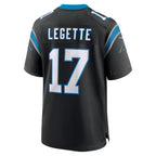 C.Panthers #17 Xavier Legette Black 2024 First Round Pick Game Player Stitched Football American Jersey