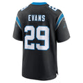 C.Panthers #29 Akayleb Evans Black Team Game Stitched Football American Jersey