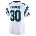 C.Panthers #30 Chuba Hubbard White Vapor F.U.S.E. Limited Stitched Football American Jersey