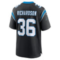 C.Panthers #36 Demani Richardson Black Team Game Stitched Football American Jersey