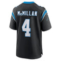 C.Panthers #4 Tetairoa McMillan Black 2025 Draft First Round Pick Game Stitched Football American Jersey