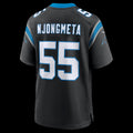 C.Panthers #55 Maema Njongmeta Black Team Game Stitched Football American Jersey