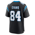C.Panthers #84 Mitchell Evans Black Team Game Stitched Football American Jersey