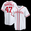 Canada Baseball #47 Cal Quantrill 2026 World Baseball Classic Home Stadium Jersey - White