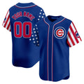 Chicago Cubs 2024 Independence Day Vapor Premier Limited Custom Jersey ¨C Royal Baseball Jersey
