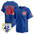 Chicago Cubs 2024 Jackie Robinson Patch Vapor Premier Limited Custom Jersey V2 ¨C Royal Baseball Jersey
