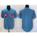 Chicago Cubs Blank Blue 2025 Tokyo Series 2nd Alternate Limited Stitched Baseball Jersey