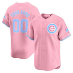 Chicago Cubs Bubblegum Pink Vapor Premier Limited Custom Jersey ¨C All Stitched-Pink Baseball Jersey