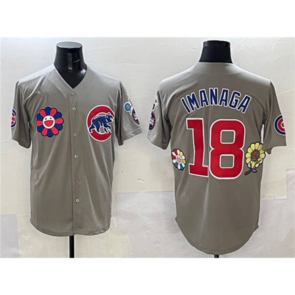 Chicago Cubs #18 Shōta Imanaga Gray 2025 Tokyo Series Limited Stitched Baseball Jersey