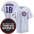 Chicago Cubs #18 Shōta Imanaga White 2025 World Tour Tokyo Series Home Stitched Baseball Jersey