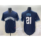 Chicago Cubs #21 Sammy Sosa Navy City Connect Stitched Baseball Jersey