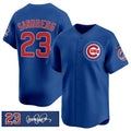 Chicago Cubs #23 Ryne Sandberg Royal 'Ryne Sandberg Tribute' Vapor Limited V3 Stitched Baseball Jersey