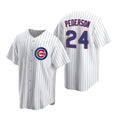 Chicago Cubs #24 Joc Pederson White Replica Home Baseball Jersey