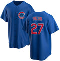 Chicago Cubs #27 Seiya Suzuki Royal Cool Base Stitched Baseball Jersey
